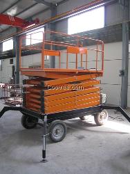 移动剪叉式液压升降机_移动式剪叉升降机_自行走剪叉式高空作业平台