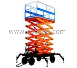 移动剪叉式液压升降机_自行走剪叉式高空作业平台_移动式剪叉升降机